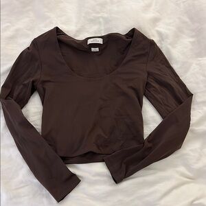 Brown wilfred contour top